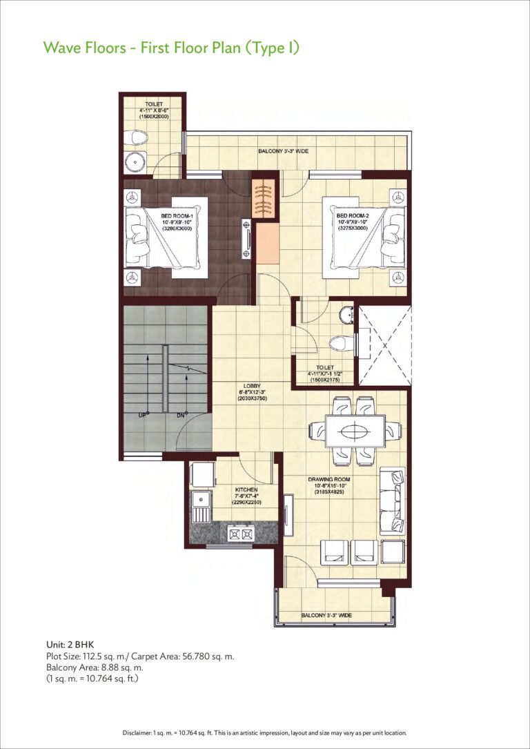 wave floor 2 BHK 002