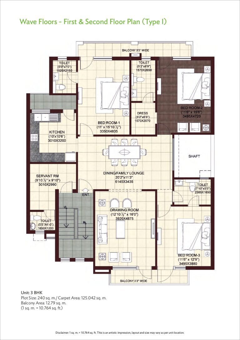 wave floor 3 BHK 008